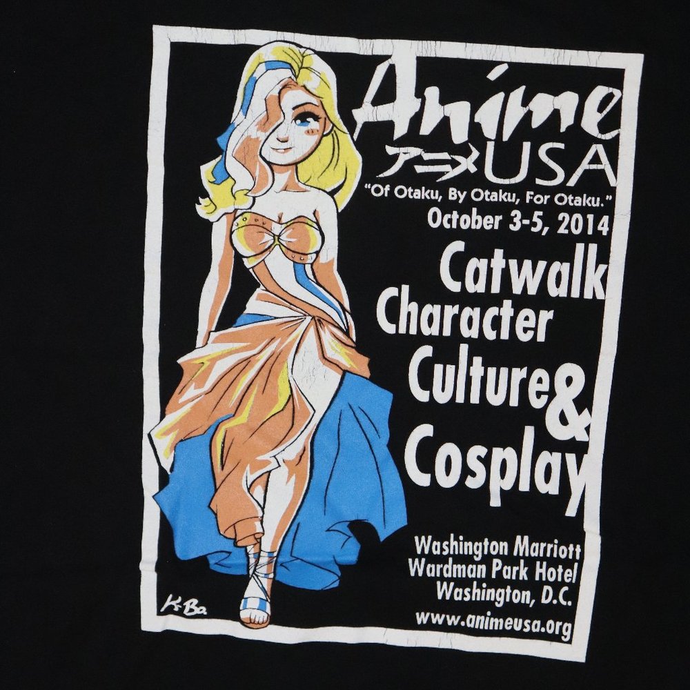 Anime USA 2014 Convention Shirt DC 2xl